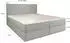 Masseno PELLIO Boxspringbett 160x200cm mit Bonell-Matratze und Topper, Beige (PELLIO 160X200 CM QUELLE 05)