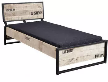 Massivmoebel24 Factory #140 Doppelbett Massivholz Mango 160x200cm (09-636-559-1011)