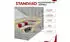 MKS Meble Bellissimo King Boxspringbett 200x200 Kunstleder Schwarz, Eiche-Rahmen, H3, Bettkasten