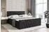 ALTDECOR ERNINA-Z Boxspringbett mit Fußteil, Bettkasten, Schwarz Samt, 120x200cm