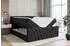 ALTDECOR ERNINA-Z Boxspringbett mit Fußteil, Bettkasten, Schwarz Samt, 120x200cm