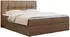 MKS Meble Rico Boxspringbett mit Bettkasten, Kunstleder, Braun, 160x200cm, H4