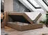 MKS Meble Rico Boxspringbett mit Bettkasten, Kunstleder, Braun, 160x200cm, H4