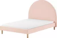 Vipack Polsterbett "Moon, mit flauschigem Boucl&eacute; Stoff in verschiedenen Farben"