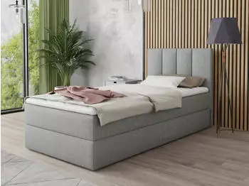 Sofnet Star Mini Boxspringbett mit Bettkasten, Bonell-Matratze & Topper, 90x200cm