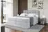 ALTDECOR Ricar King Boxspringbett mit Bettkasten, Topper, H3/H4, 160x200cm, Grau (800000508213)
