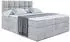 ALTDECOR Ricar King Boxspringbett mit Bettkasten, Topper, H3/H4, 160x200cm, Grau (800000508213)