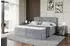 ALTDECOR Moeti Boxspringbett 140x200cm H4 Matratze, Topper, Bettkasten, Grau Samt (800000506094)