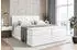 ALTDECOR Cator King Boxspringbett 140x200cm Kunstleder Weiß H3/H4 (800001356859)