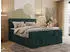 MKS Meble Tiliano King Duo Boxspringbett Cordstoff Dunkelgrün 180x200cm H4 (TILIANO KING DUO)