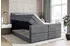 ALTDECOR Aura-Z King Boxspringbett 200x200cm H3/H4 Dunkelgrau Samt (800001356776)