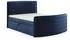 Fun Möbel AMBRA Boxspringbett 140x200cm Velvet Dunkelblau