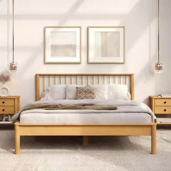 Idimex APOANA Doppelbett Massivholz, Eiche, 160x200cm, mit Lattenrost