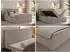 MKS Tiliano Boxspringbett 200x200cm, Cord hellbraun, mit Bettkasten (Tiliano)