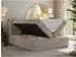 MKS Tiliano Boxspringbett 200x200cm, Cord hellbraun, mit Bettkasten (Tiliano)