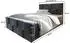 Masseno Mona Boxspringbett 140x200cm mit Matratze und Topper, grau (MONA 140X200 CM PAROS 06)