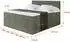 ALTDECOR Tolo King Boxspringbett 200x200cm, Cord, olivgrün, H3+H4 (800001227636)