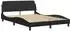 vidaXL Dover Bettgestell 135x190cm schwarz Kunstleder (373331)