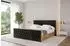 ALTDECOR ENZO5-Z Polsterbett mit Bettkasten und Lattenrost, 140x200cm, schwarz (800001322102)