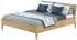 Erst-Holz Doppelbett metallfrei, Buchenholz, konische Füße, 180x200cm (60.94-18)