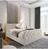 Masseno MANDI Boxspringbett 140x200cm mit Bonell-Matratze und Topper, beige (MANDI 140X200 CM MAGIC VELVET 2250)