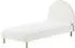 Vipack Moon Polsterbett Bouclé weiß 90x200cm