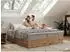 MKS Meble Wood Zero Boxspringbett ohne Kopfteil, Holzoptik, dunkelgrün, 180x200cm (800001428114)