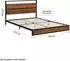 Homestyle4u Metallbett 140x200cm mit Lattenrost, schwarz (2511)