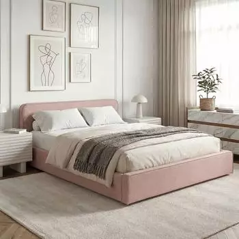 Idimex Marini Polsterbett 140x200cm, altrosa (MARINI)