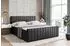 ALTDECOR EDITA-Z Boxspringbett mit Fußteil, 160x200cm, schwarz Kunstleder (800000652894)