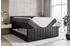 ALTDECOR EDITA-Z Boxspringbett mit Fußteil, 160x200cm, schwarz Kunstleder (800000652894)