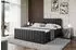 ALTDECOR EDITA-Z Boxspringbett mit Fußteil, 160x200cm, schwarz Kunstleder (800000652894)