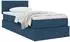 vidaXL Stauraumbett mit Matratze, blau, 90x190cm, Holzwerkstoff (3370418)