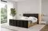 ALTDECOR Enzo7-Z Polsterbett mit Bettkasten und Lattenrost, Velours, schwarz, 140x200cm (800001322076)