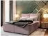 Masseno Lente Boxspringbett 140x200cm mit Matratze und Topper, rosa (LENTE 140X200 CM LINCOLN 61)