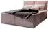 Masseno Lente Boxspringbett 140x200cm mit Matratze und Topper, rosa (LENTE 140X200 CM LINCOLN 61)