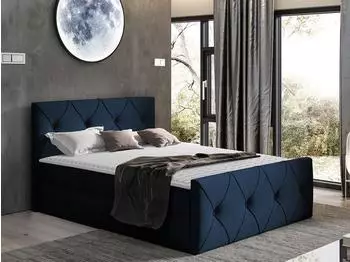 Mirjan24 Crystal Lux Boxspringbett mit Bettk&auml;sten, 180x200cm (Mono 242)