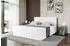 ALTDECOR EDITA-Z Boxspringbett mit Bettkasten, 140x200cm, weiß Kunstleder (800000652886)