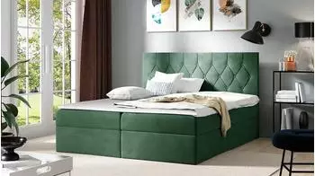 Mirjan24 Loloz Boxspringbett mit Bettkasten und Matratze, 140x200cm (Mikrofaza 0010)