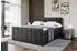 ALTDECOR MOETI-Z KING Boxspringbett 160x200cm, Kunstleder schwarz, H3/H4 Matratzen (800000646930)
