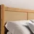 Idimex CEFIRA Doppelbett 160x200cm Massivholz mit Rattangeflecht, Eiche (71009)