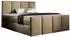 Mirjan24 Lars Boxspringbett mit Matratze, Topper und 2 Bettkästen, Soft 034 (160x200cm)