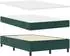 vidaXL Boxspringbett 120x190cm, dunkelgrün, Samt