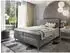 Masseno SANTA Boxspringbett 140x200cm mit Bettkasten, hellgrau (SANTA 140X200 CM PAROS 05)