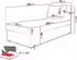 Mirjan24 Posi Boxspringbett mit Bettkasten, Cord, Creme, 90x200cm