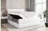 ALTDECOR Bero-Z Boxspringbett 120x200cm, Kunstleder weiß, Bettkasten, H3 (800001609747)
