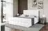 ALTDECOR Bero-Z Boxspringbett 120x200cm, Kunstleder weiß, Bettkasten, H3 (800001609747)