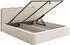 Selsey Duney Polsterbett mit Bettkasten, Strukturstoff, hellbeige, 160x200cm