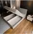 Masseno ASTOR Boxspringbett 140x200cm mit Bonell-Matratze und Topper, creme (ASTOR 140X200 CM LINCOLN 03)