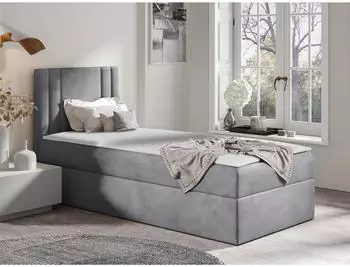 Mirjan24 Carmen Mini Boxspringbett Einzelbett mit Bettkasten, 100x200cm